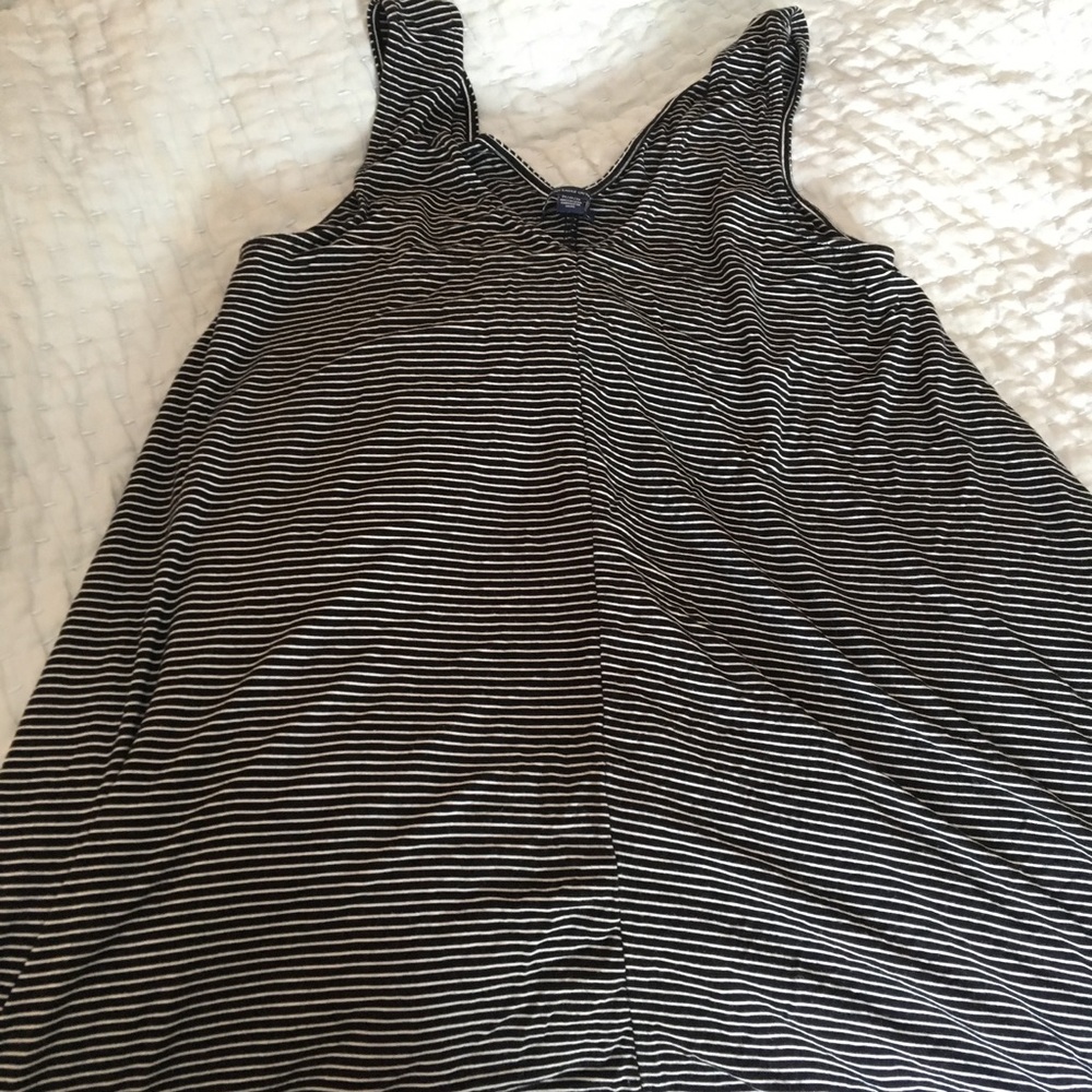 Striped Black and White Dress